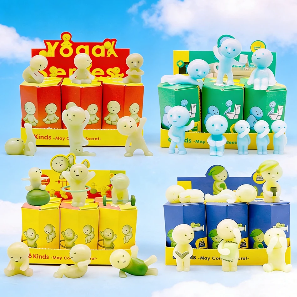 Work Series Blind Box Leuchtendes Spielzeug Mystery Box Zimmer- und Auto-Kollektion Dekoration Kinder Überraschungsgeschenk