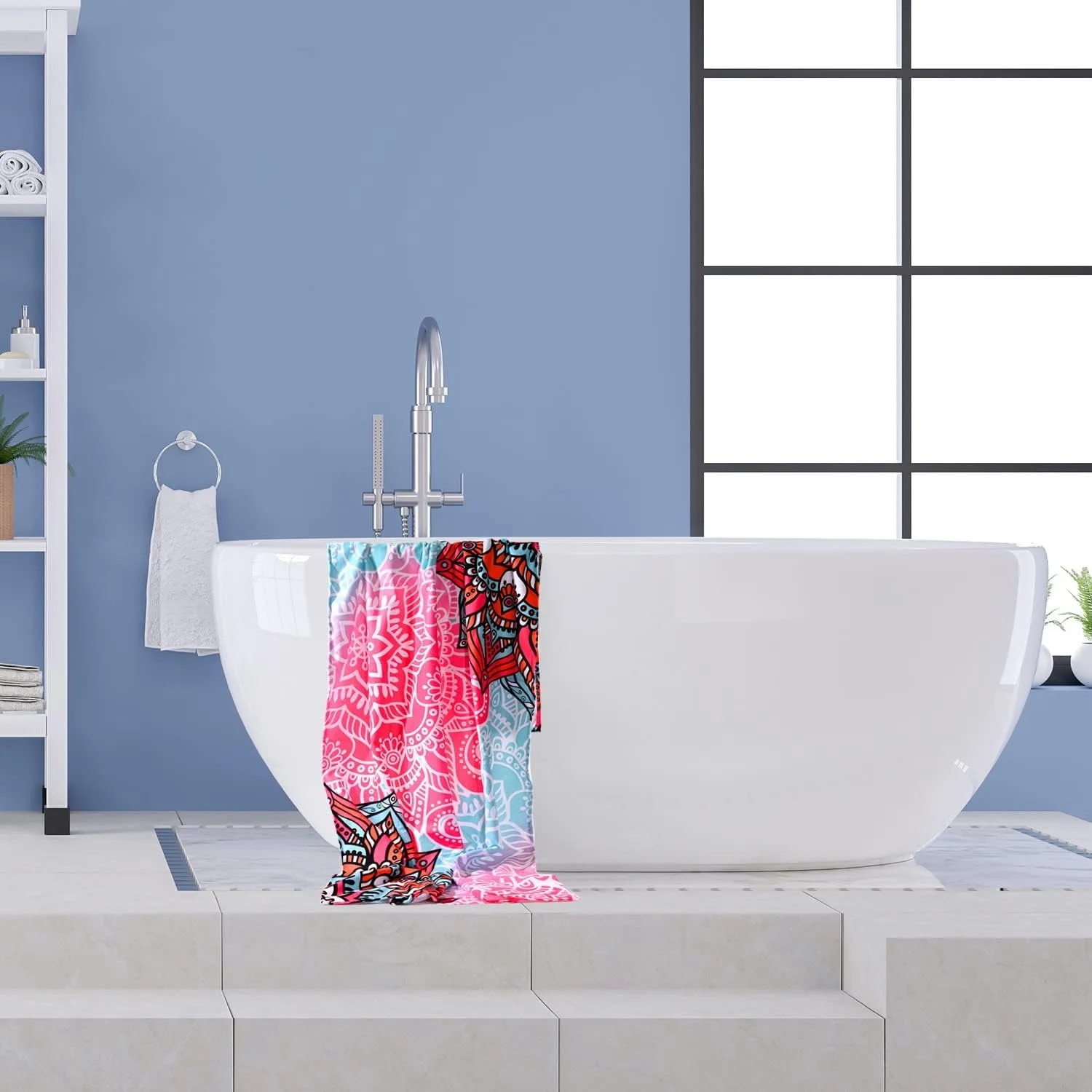 Bohemia flowers Beach Towel for family or friends Gifts Towel Quick-Dry Towel For Bath Yoga Tourism Beach GYM Camping Swimming