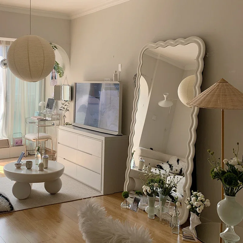 Alien creativity specchiera da pavimento home furniture elegant luxury wave mirror 200cm Modern high-end design floor mirror