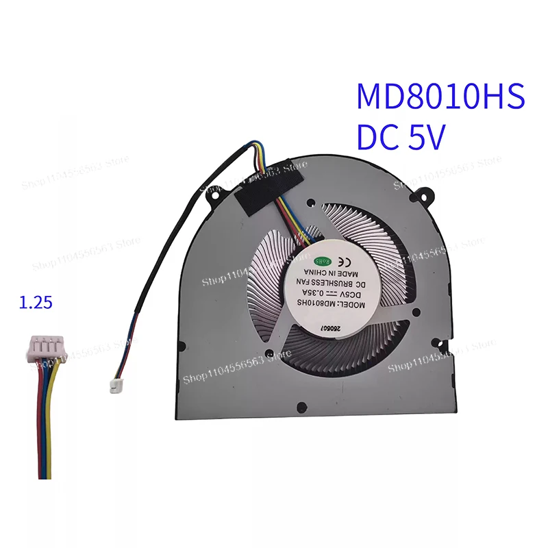 

Вентилятор охлаждения MD8010HS DC 5V 0.35A 4-проводной PWM, бесщеточный вентилятор-нагнетатель для систем охлаждения ПК, корпусов и процессоров