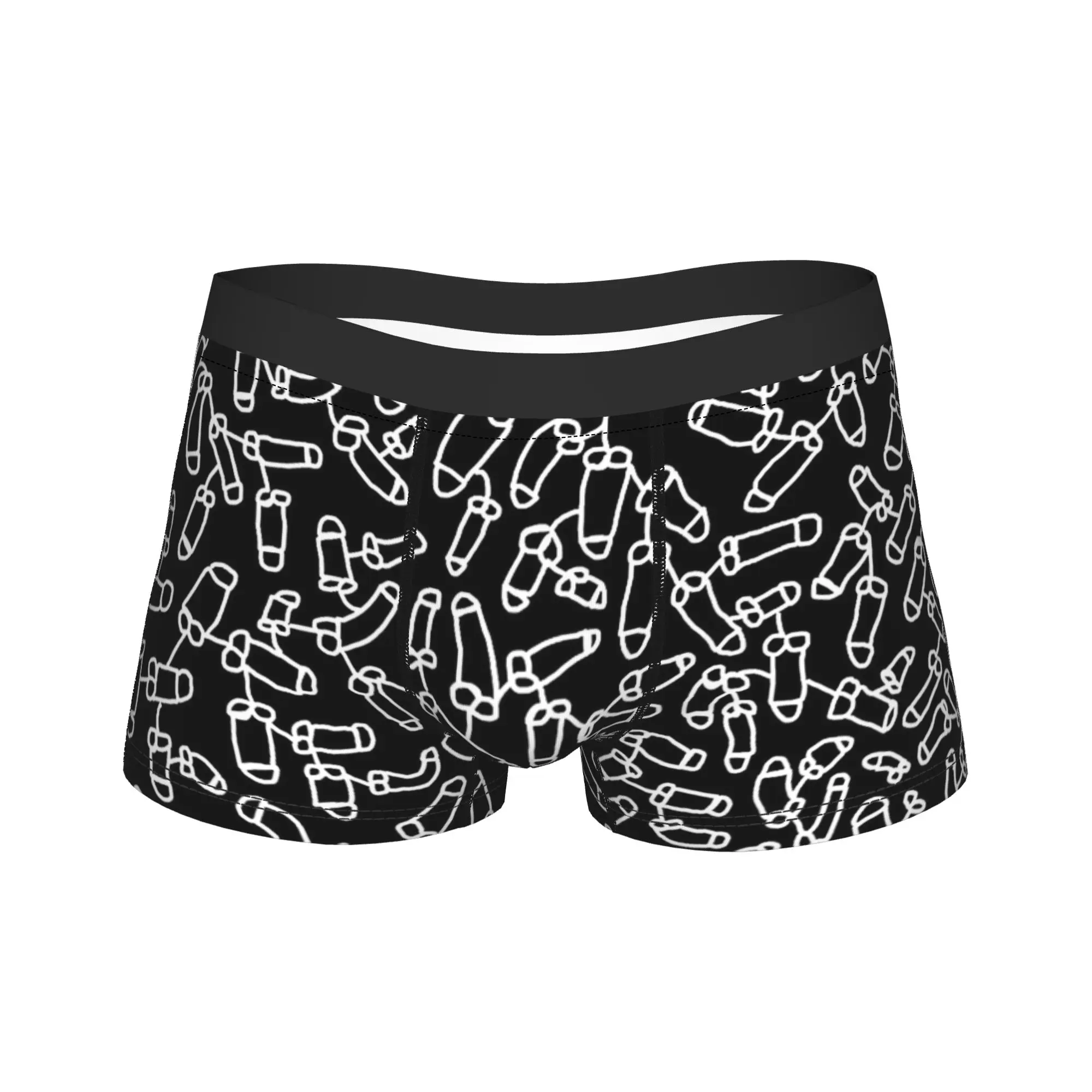 Cock Darknet Underwear  Men Underpants Printed Classic Boxer Shorts Hot Sale Boxer Brief Large Size