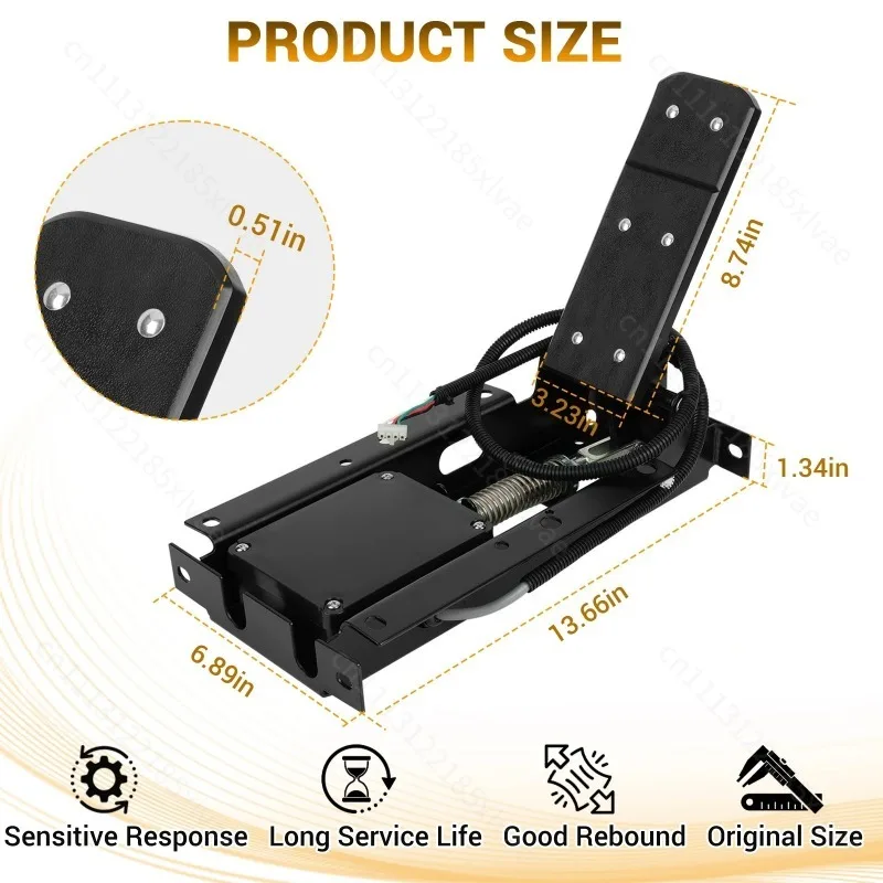 73333G09 Pedal Box Assembly 48V Accelerator Replacement Part, Suitable for Throttle Maintenance of TXT Four-Wheel Patrol Vehicle