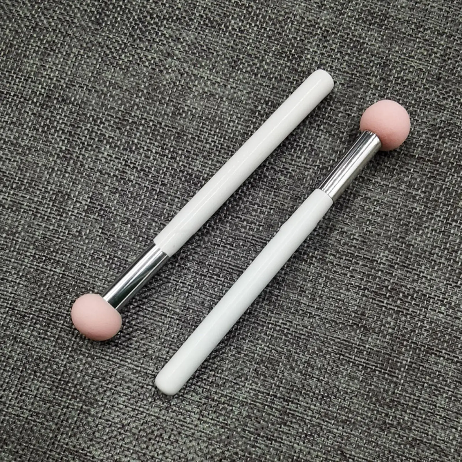 2x Concealer Sponge Brush, Blending Brush, Cosmetic Brushes, Portable Round Head