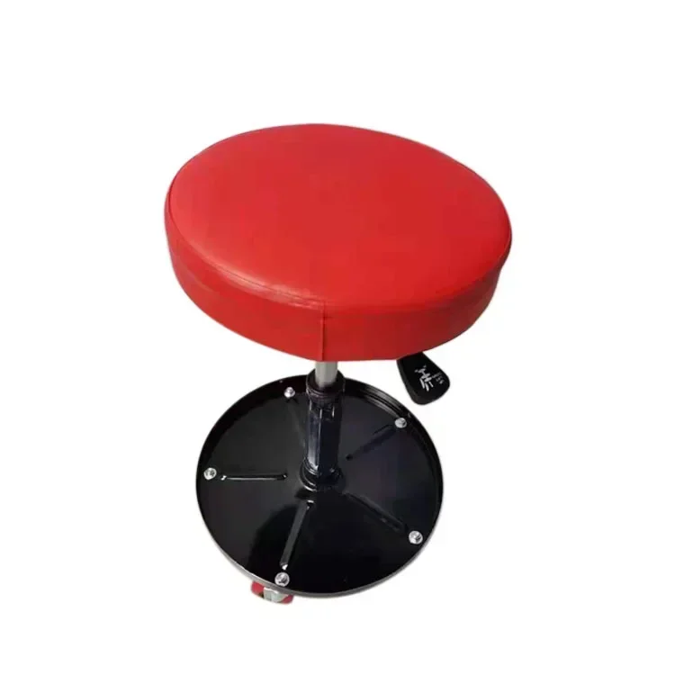 Round Repair Stool with Spring Lift with Tool Disc Repair Stool Multi-functional Auto Repair Auxiliary Equipment