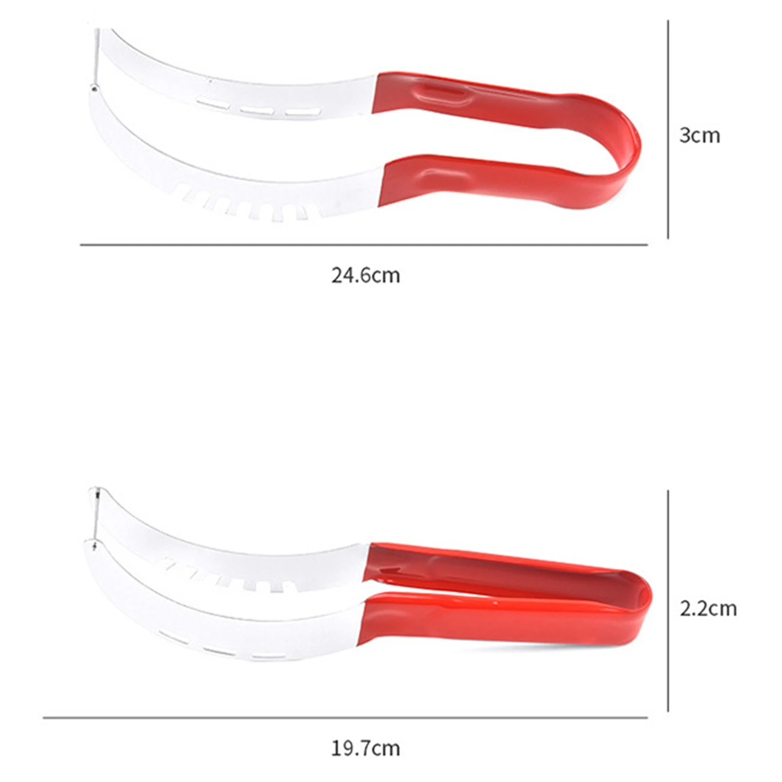 Cortador de melones de sandía de acero inoxidable, herramienta para rebanar frutas, ahorro de trabajo, dragones