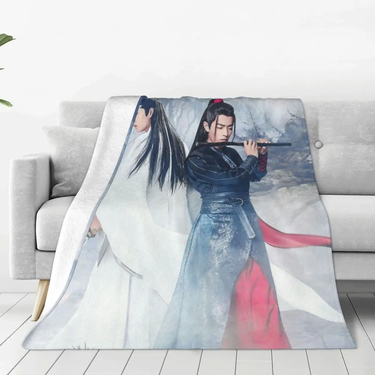 

The Untamed Blanket Fleece All Season Popular TV Mo Dao Zu Shi Portable Soft Throw Blanket for Bed Bedroom Bedding Throws