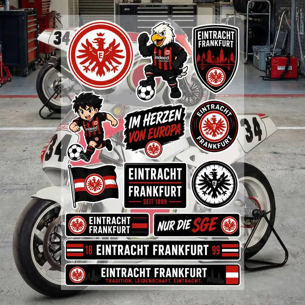 E-intra-C-Ht Fra-nKfurt Aesthetic Graffiti Waterproof PVC Stickers for Car Motorcycle Skateboard Helmet Notebook