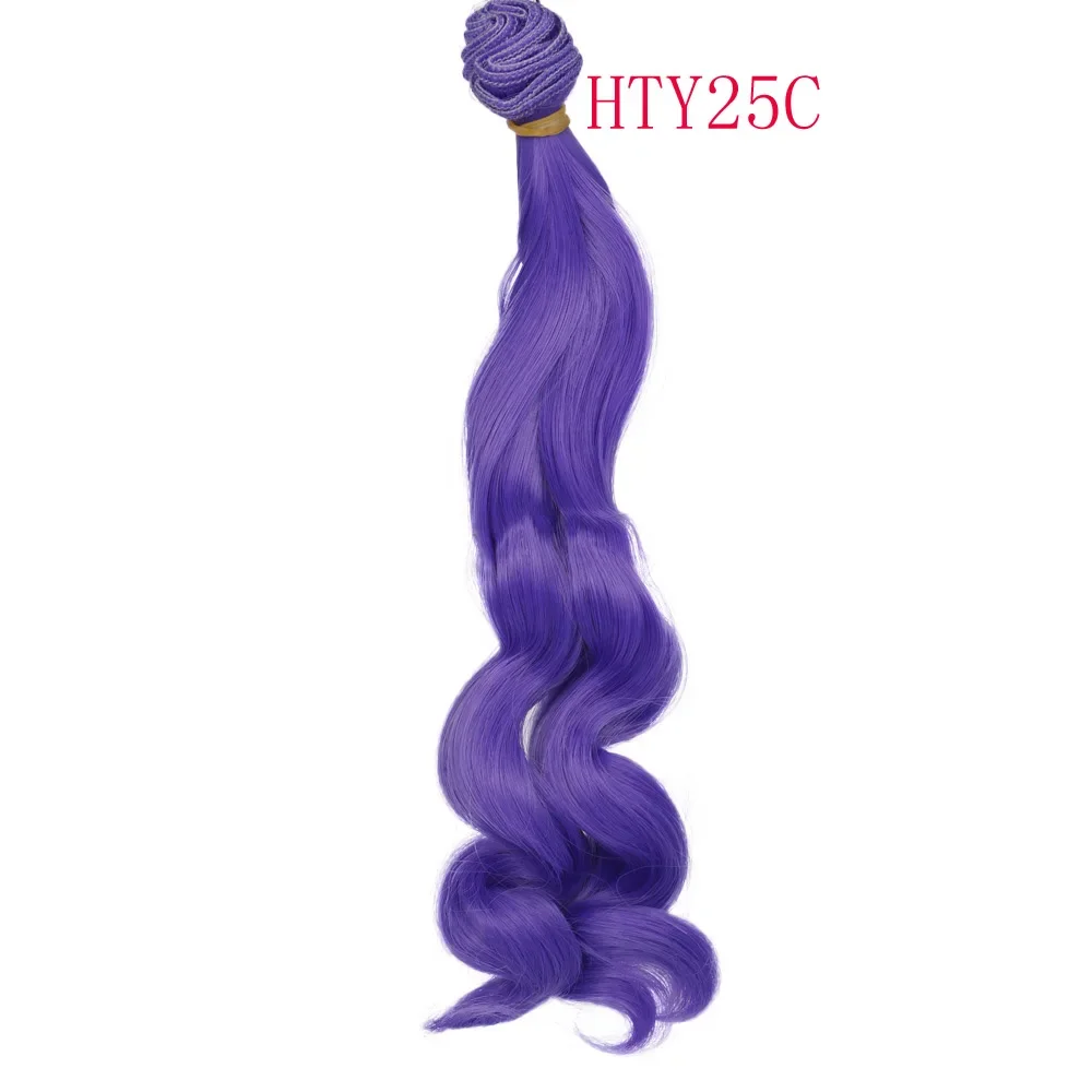 Russian Handmade Doll Hair 25 Cm High Temperature Curly Hair For 1/3 1/4 1/6 BJD Diy Curly Doll Wigs Tree