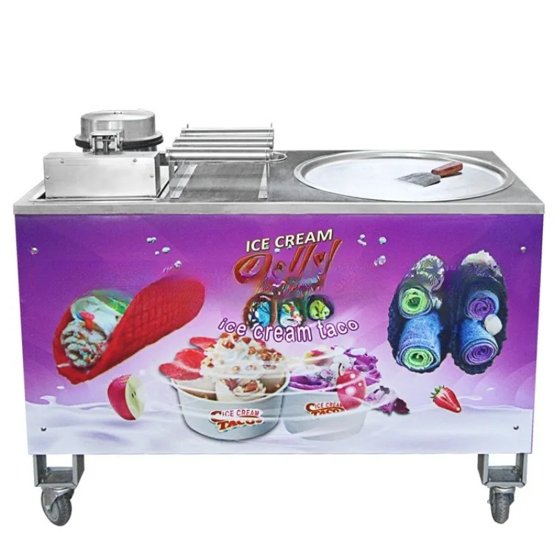 

Burrito Ice Cream Roller, Ice Machine Yogurt Machine Ice Cream Machine, Milk Fruit Machine
