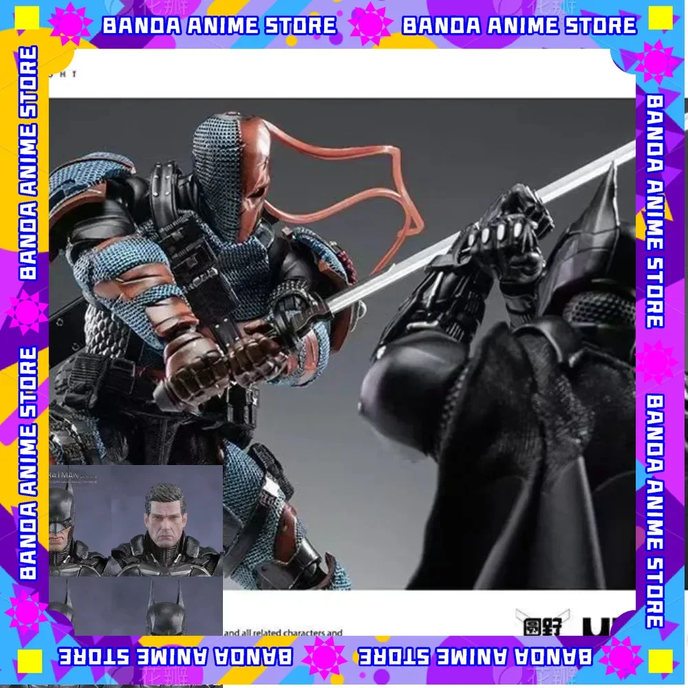 متوفر في المخزون ألعاب LPZZ DC 1/12 شخصية Arkham Knight Deathstroke و Batman شخصيات الحركة Finegures Batman Multiverse Superman هدية