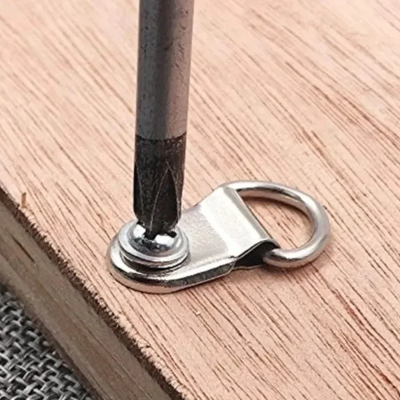 Metal Picture Wall Hook Small Triangle D Rings Buckle for Clock Decor Mirror Photo Picture Frame Hanging Hanger Storage Hooks