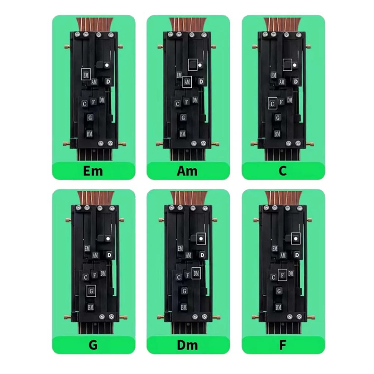 Gitaar Leren Hulpmiddel Met 16 Akkoorden, Gitaar Akkoord Trainer Folk Gitaar Akkoorden Leersysteem Voor Gitaar Beginner