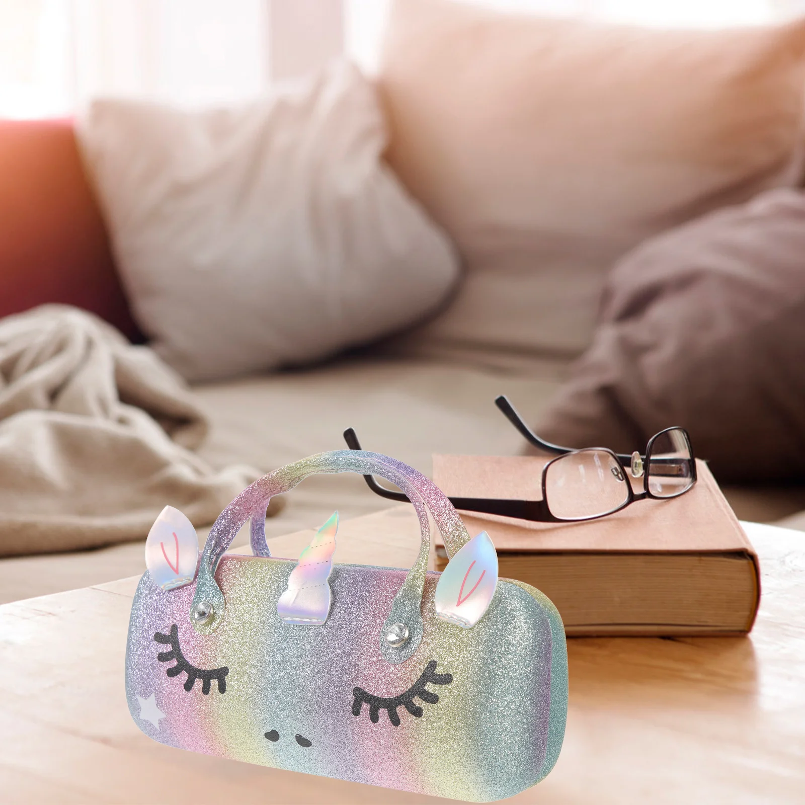 

Portable Glasses Case Creative Storage Box Handle Lightweight Durable Drop Proof Eyeglass Case Eyeglass Box