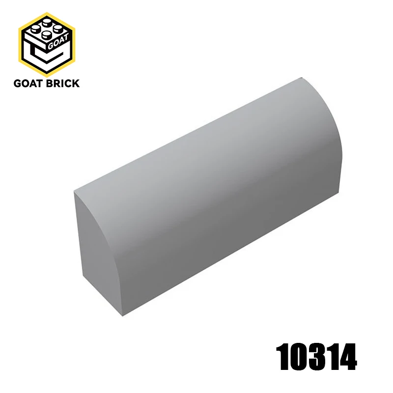 

10Pcs MOC Parts 10314 Slope Curved 1 x 4 x 1 1/3 Compatible Bricks DIY Assmble Building Block Particle Kid Puzzle Brain Toy Gift