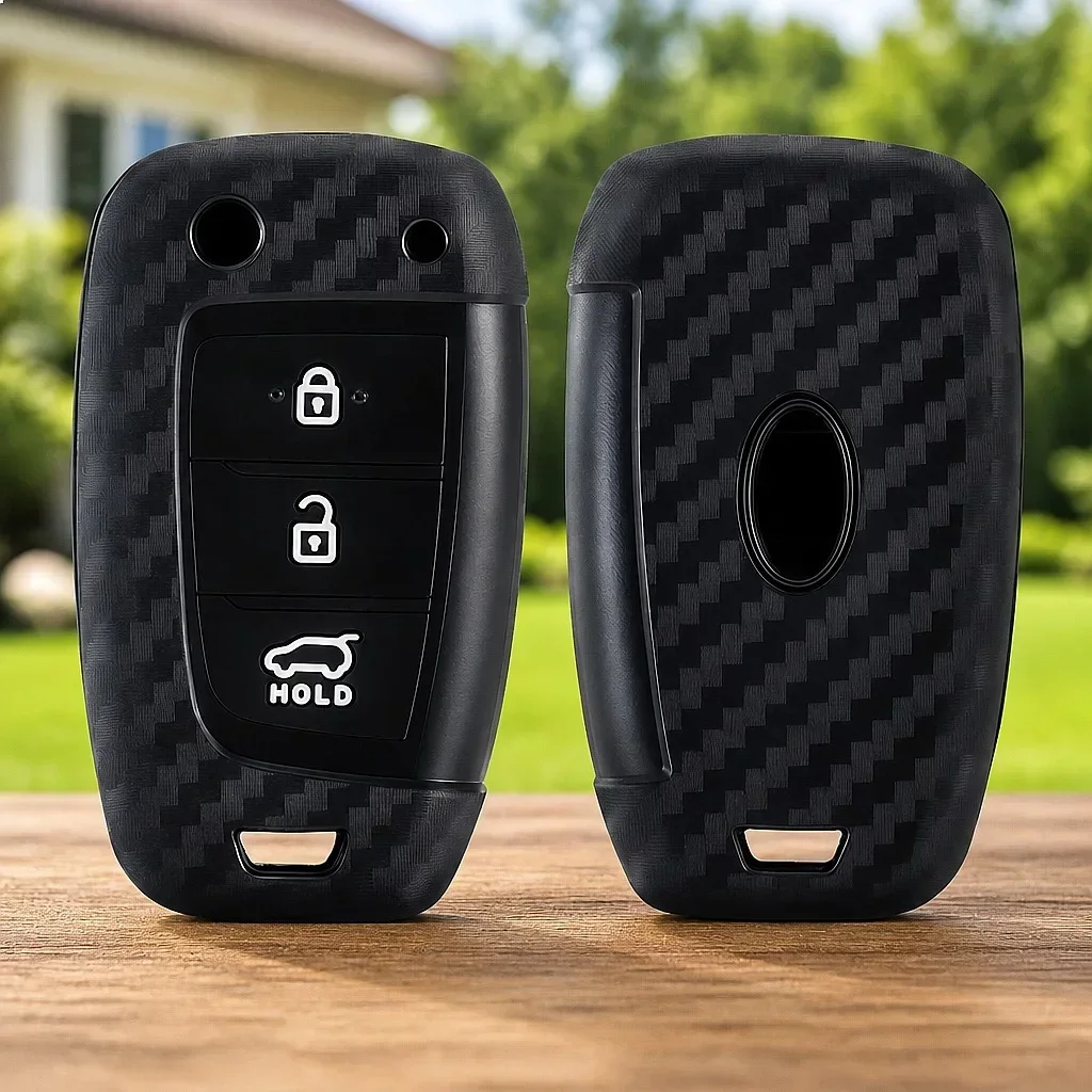 For Hyundai Tucson 2022 2023 Accent Solaris Elantra I30 I35 I40 Kona Celesta Sonata Creta Silicone Car Remote Key Case Cover Fob