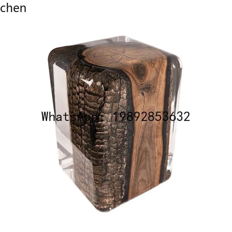 platinum crystal pier non-epoxy resin crystal stool tea stool