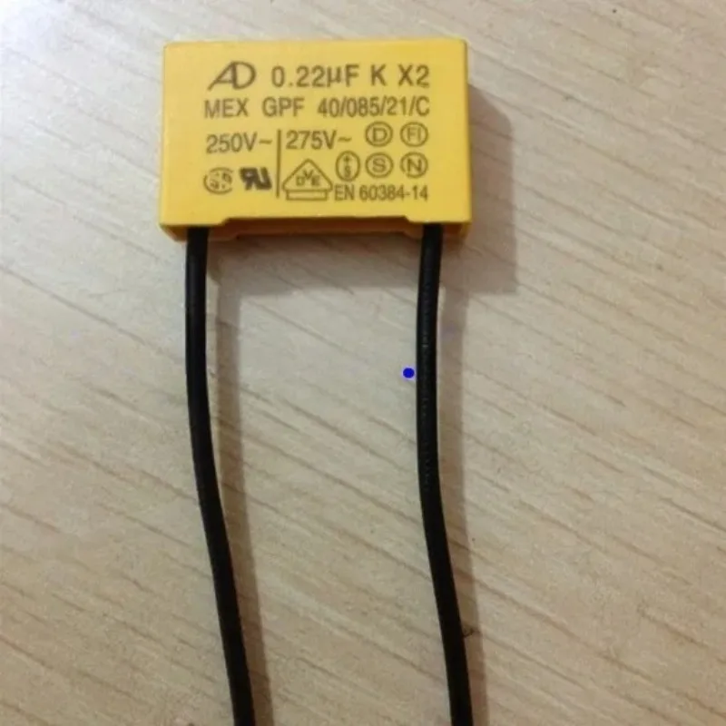50‑Pack X2 Safety Film Capacitor 0.22UF 224K 275VAC EMI‑Suppression Capacitor Size 18814mm 26817mm