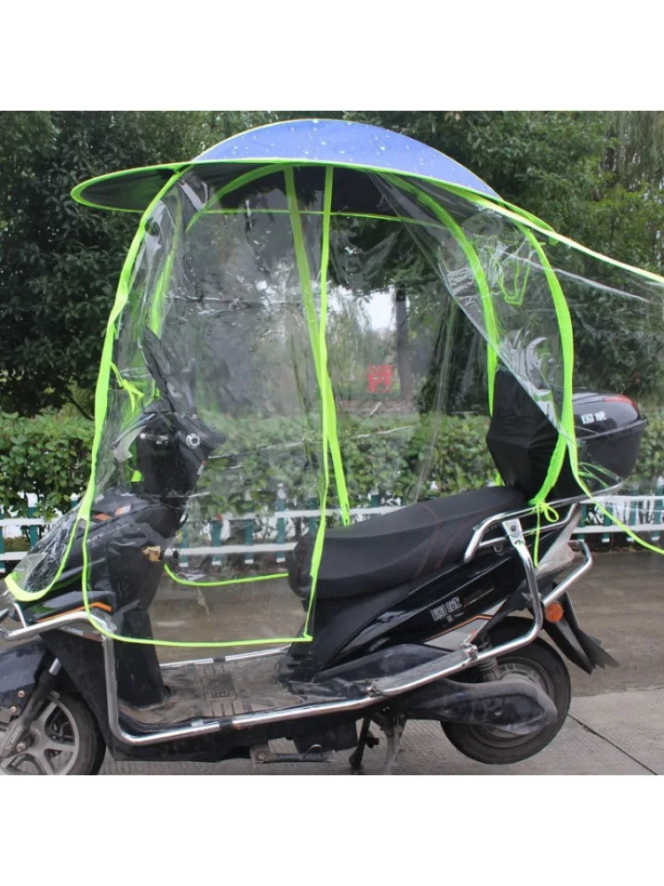 AliExpress NONE Full Enclosure Side Curtains Sun & Rain Cover - All-Weather Shelter for E-bike/Electric Scooter/Tricycle/Motorcycle