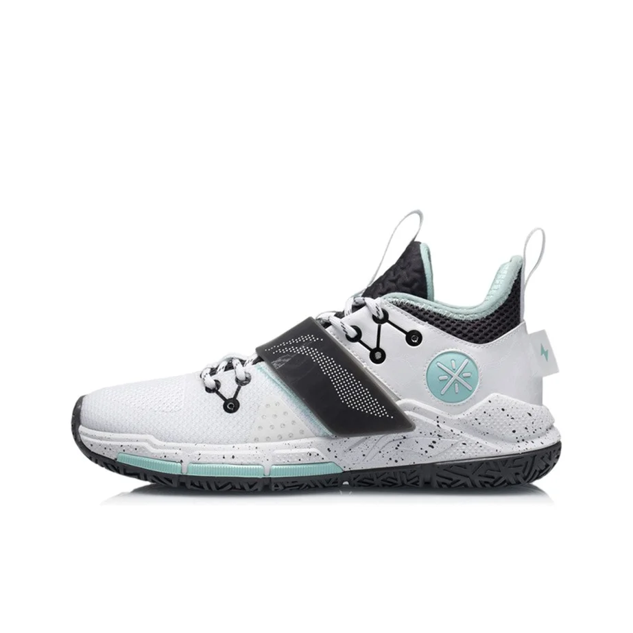 Li Ning Wade Block Textile, Synthetic Leather Cushioning Slip Resistant Abrasion Resistant Coverage Support Low top ABPR065-1