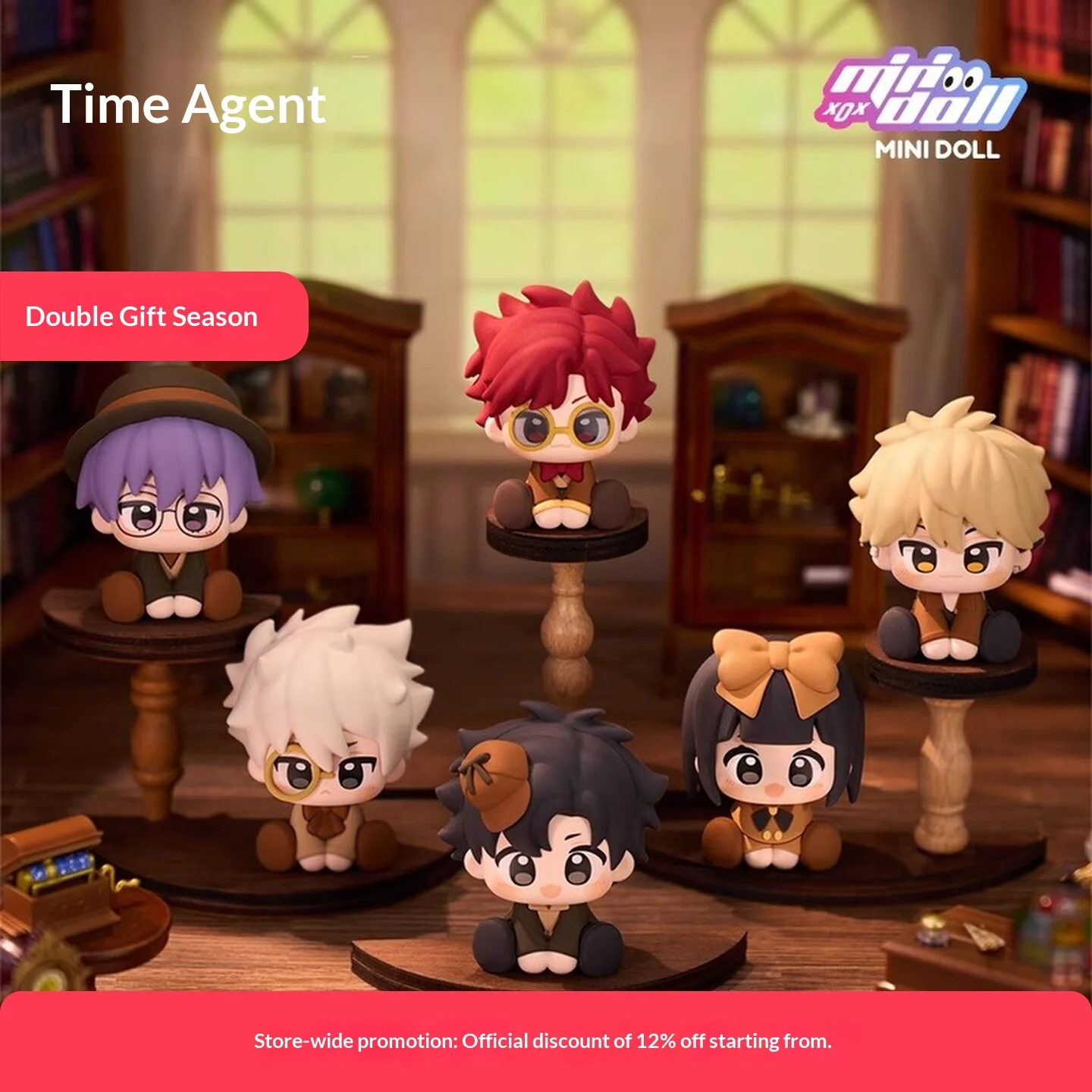 

Link Click Yingdu College аниме мини-кукла слепая коробка сидячая фигурка мягкий ПВХ Коллекционный настольный ручной орнамент подарочный набор