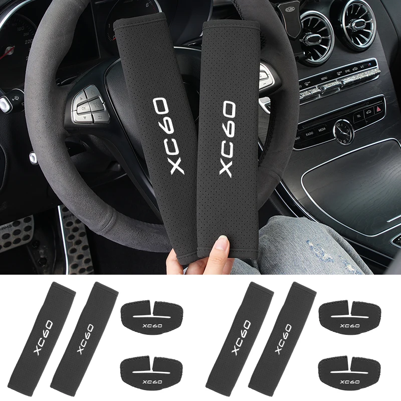 

Car Safety Belt Shoulder Protection Cover Seat Belt Padding Pads For Volvo XC60 XC90 C30 T6 S60 C70 XC40 V40 XC70 V70 V60 V50