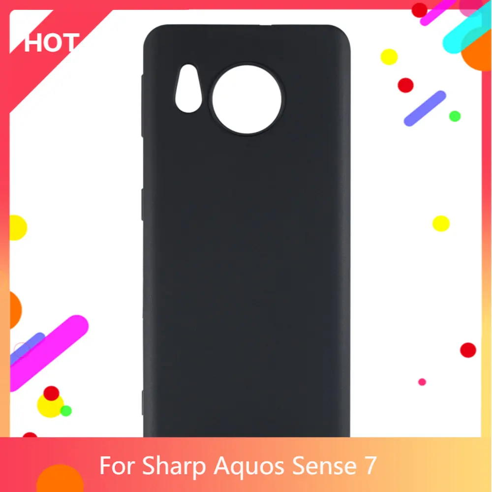 Aquos Sense 7 Case Matte Soft Silicone TPU Back Cover For Sharp Aquos Sense 7 Phone Case Slim shockproo