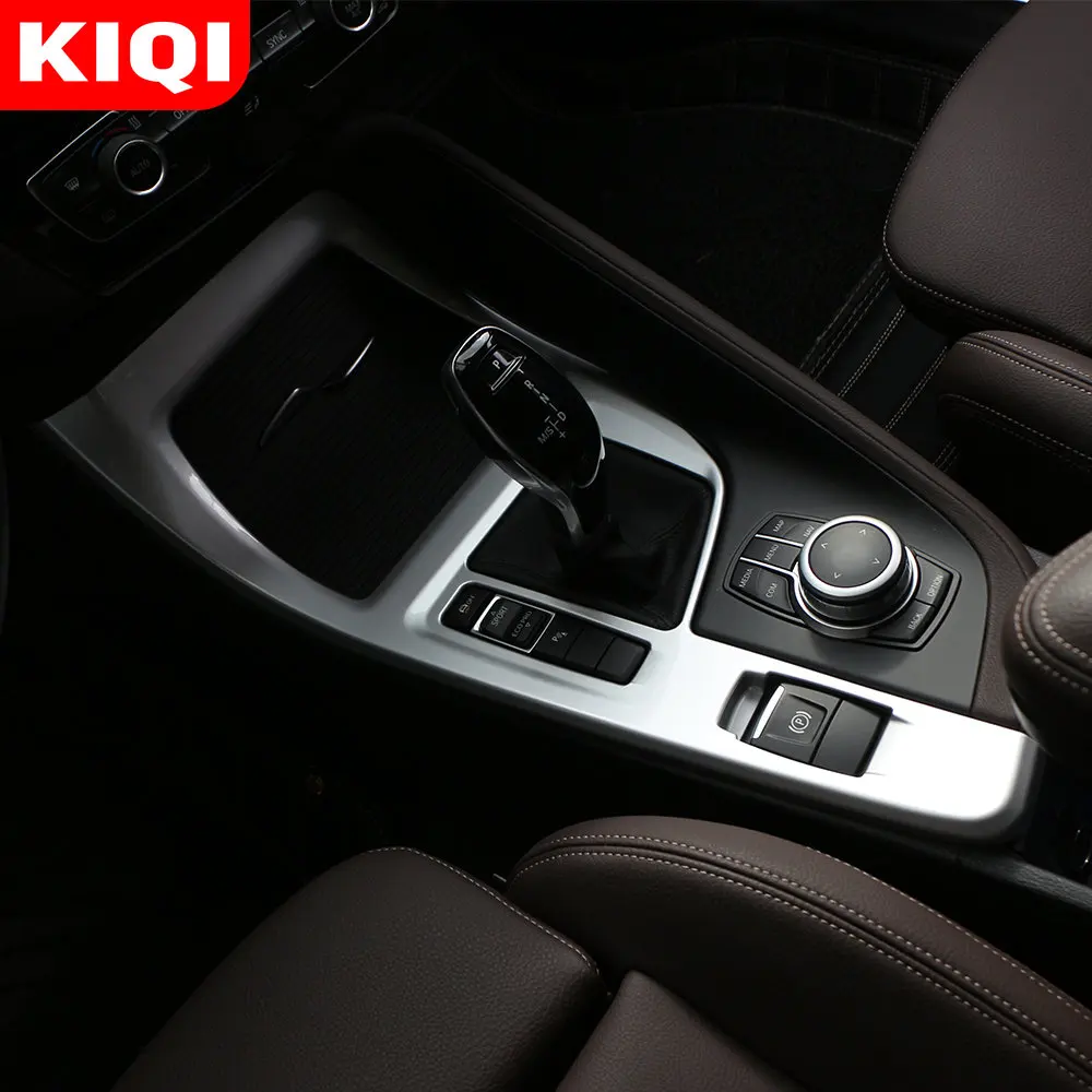 Car Central Conrol Gear Panel Cover Trim For BMW X1 F48 X2 F47 2016 - 2022 Gear Shift Knob Panel Decoration Sticker Accessores