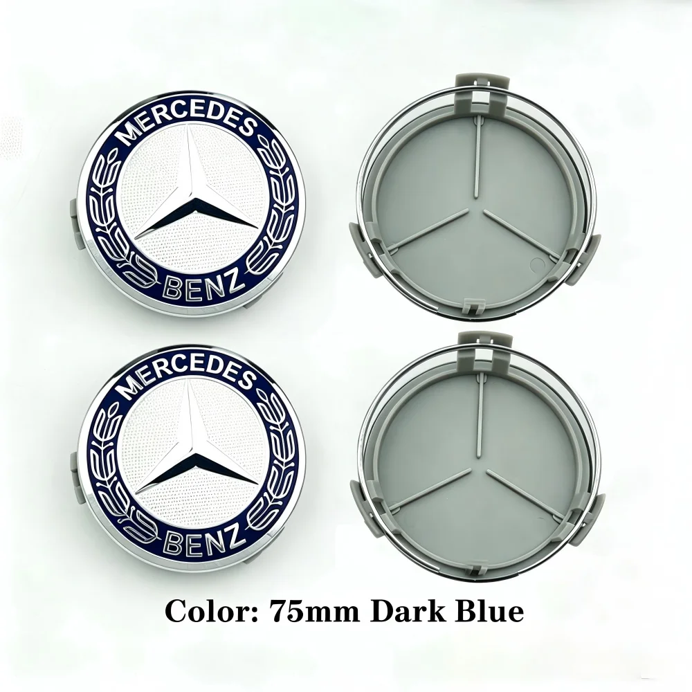 4pcs 75mm Car Wheel Center Logo Hub Cap For Mercedes Benz B/C/E/S W211 W205 W213 W203 C218 A207 CLA CLS E Class accessories - view 5