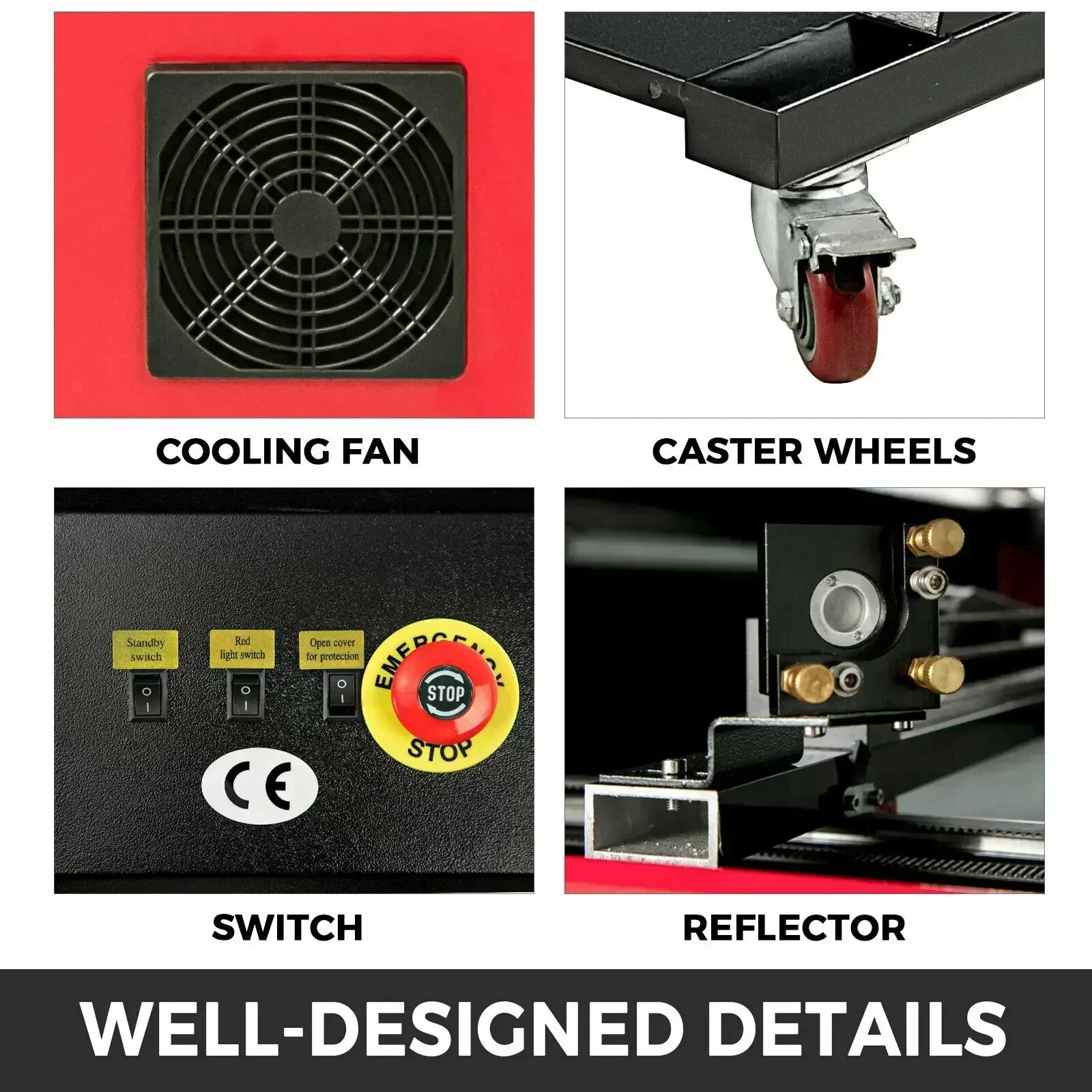 VEVOR Laser Engraver 130W 1400mm x 900mm Laser Engraving Machine Lightburn CO2 Laser Tube Woodworking Tools RUIDA CNC Printer