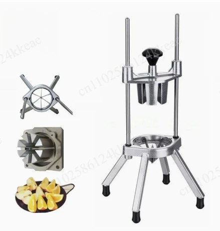 4/6/8/12-Section Commercial Easy Wedger Stainless Steel Blade Fruit Lime Slicer, Lemon Cutter 4/6/8/12 Wedges for Bar Restaurant