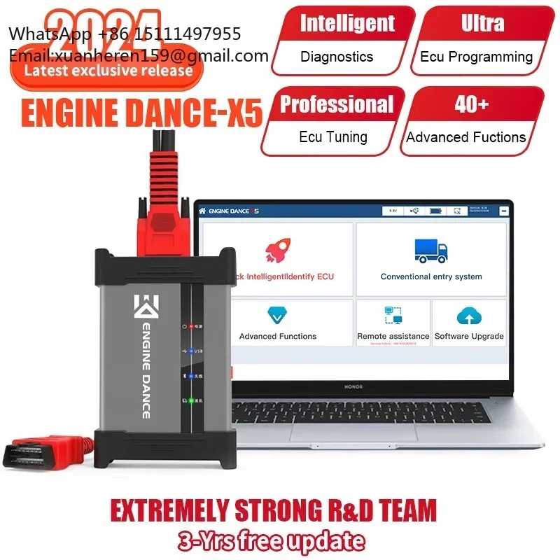 Engine Dance X5 Ultra Ecu Tuning Programming Tool Comprehensive Diagnosis Tool Tuning Machine for Truck &Diesel Vehicles