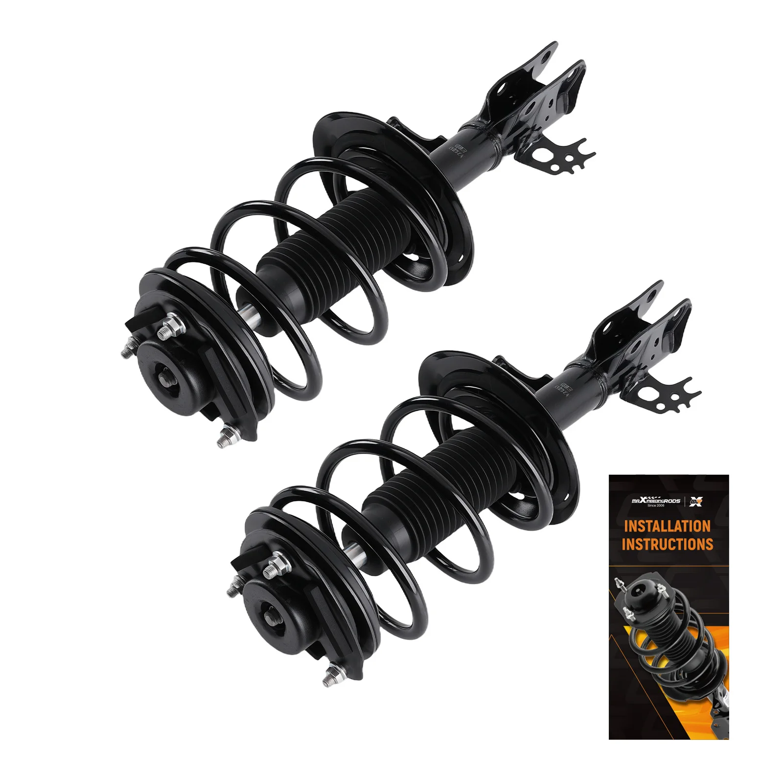 MaXpeedingrods Front Struts W/ Coil Spring Assembly for Toyota Camry Avalon XLE SE XSE 3.5L 2.5L 1333964L STREET Use Shocks