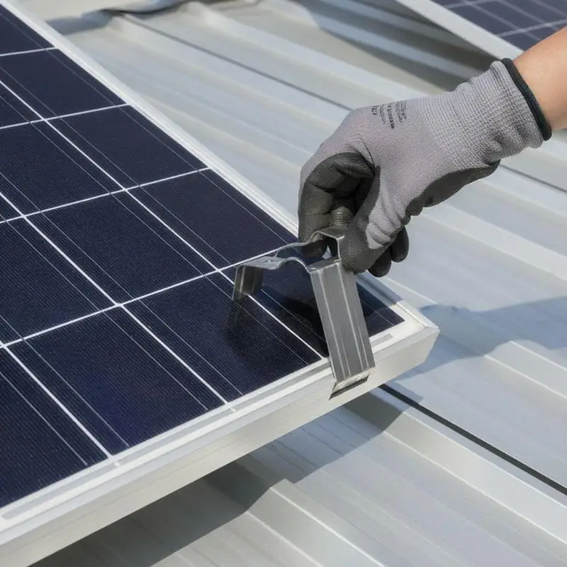10/20Pcs 30/35mm Stainless Steel Solar: Panel Guide Water Clip Sludge Drainage Pipe Button