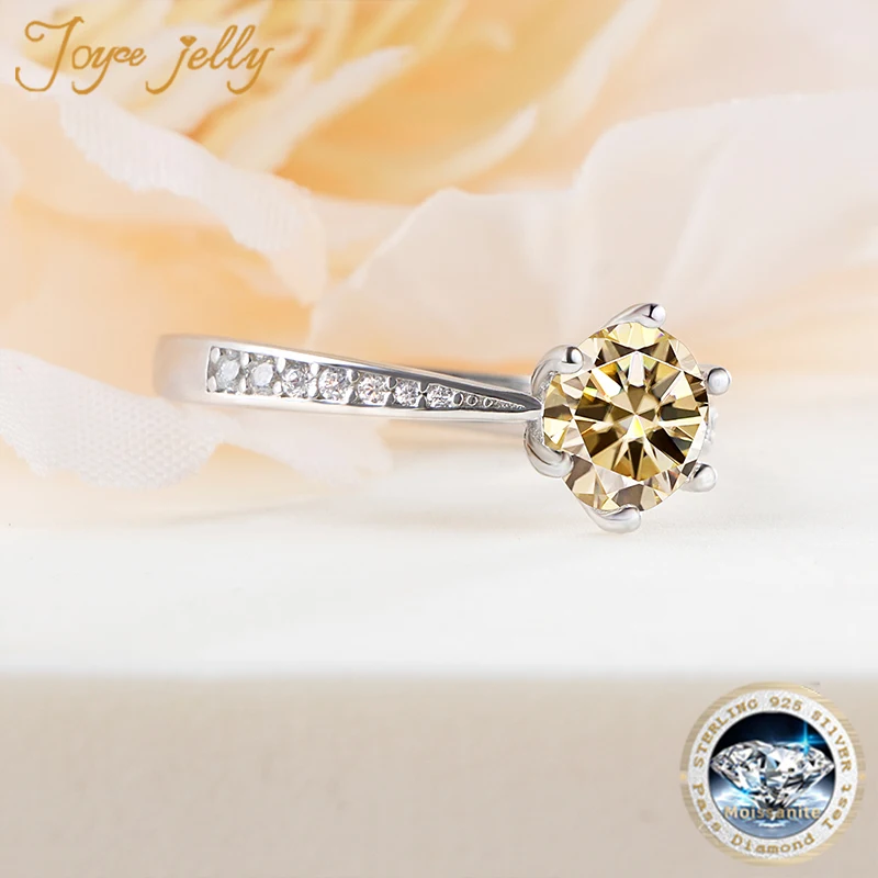 JoyceJelly Moissanit Schmuck-Set mit 1CT D Farbe VVS 3EX Moissanit Stein Pass Diamant Test Hochzeit Luxus edlen Schmuck Geschenk – Detail 13
