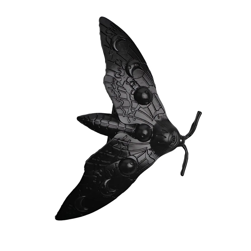 กิ๊บติดผมรูปแมลงเม่าแบบกอธิคสำหรับผู้หญิง 2 ชิ้น – เครื่องประดับผมโลหะวินเทจสีดำ เหมาะสำหรับวันฮาโลวีน คอสเพลย์ และชุดแฟนซี