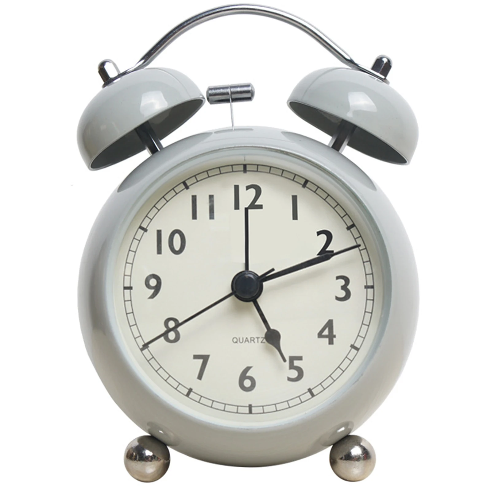 Timeless for Twin Bell Vintage Alarm Clock with For Battery Power and Backlight for Functional Bedroom or Study Space Decor