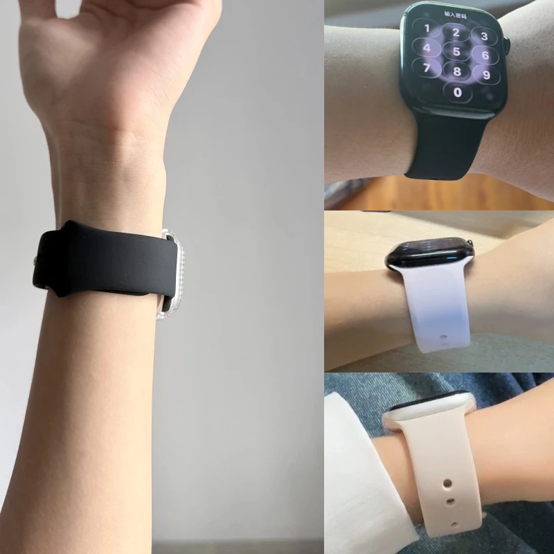 Sport Strap For Apple Watch Bands 46mm 44mm 40mm 42-41mm 45mm Breathable Bracelet iWatch Series 11 10 9 8 7 6 SE Ultra 2-3 49mm