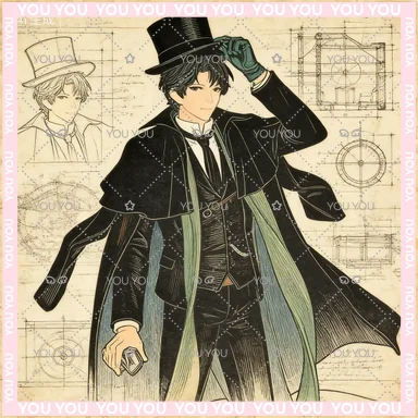 

Adults Fun 【In Stock】Original RIBOSE RISE UP+ Series Lord of Mysteries Klein Moretti Anime Character Model Toy