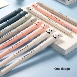 Kawaii Erasable Pens Set Back To School Supplies 0.38 mm Gel Pen For Writing Office Accessories Cute Korean Stationery