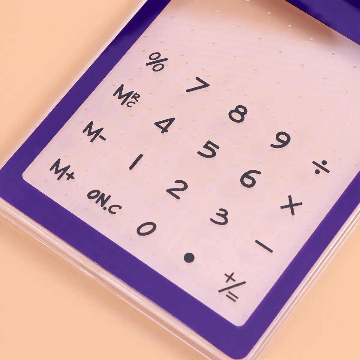 

Mini Solar Calculator Transparent Touch Screen 8-Digit LCD Display Auto Off Lightweight Portable for Students Office