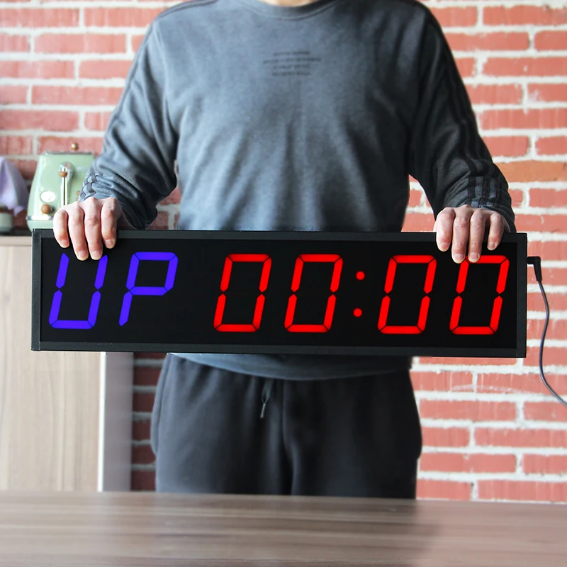 Picture 5: CHEETIE Custom Large GYM Clock LED Workout Training Timer Crosfit Clock for Gym Exercise Timing Monitoring Tracking Devices