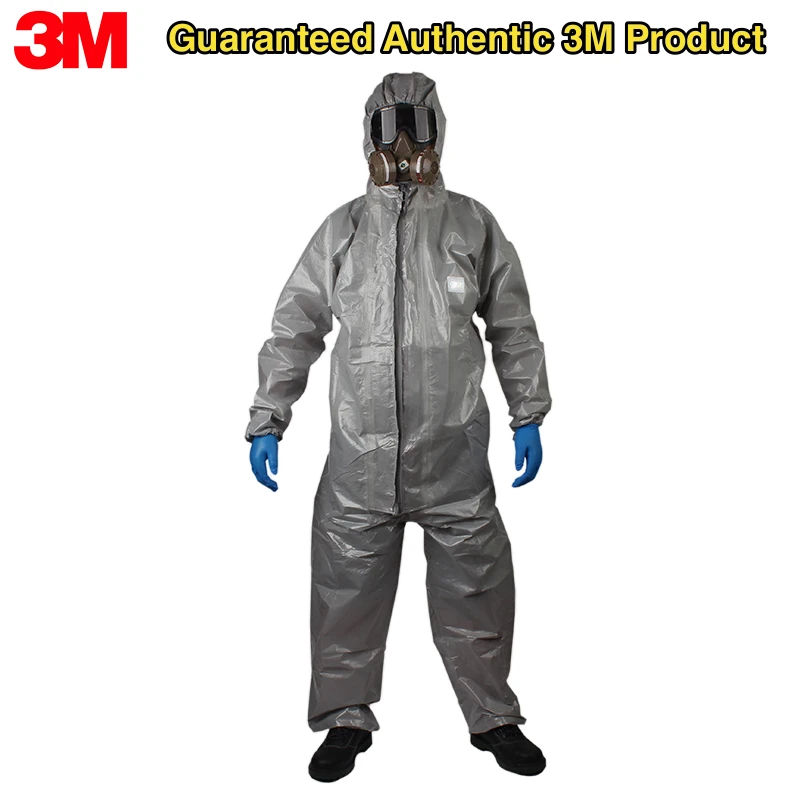 

3M 4570 Защитный комбинезон CleanRoom Одежда Антистатические Антихимические брызги жидкости Радиационная защита Эффективные частицы
