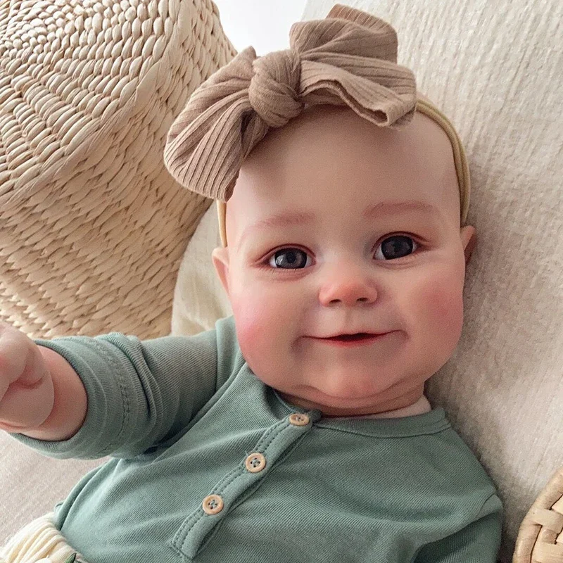 60CM Reborn Baby Doll Maddie Toddler Girl Dolls Soft Body 3D Painting Skin Visible Veins Muñecas Reborn Real Looking Baby Dolls