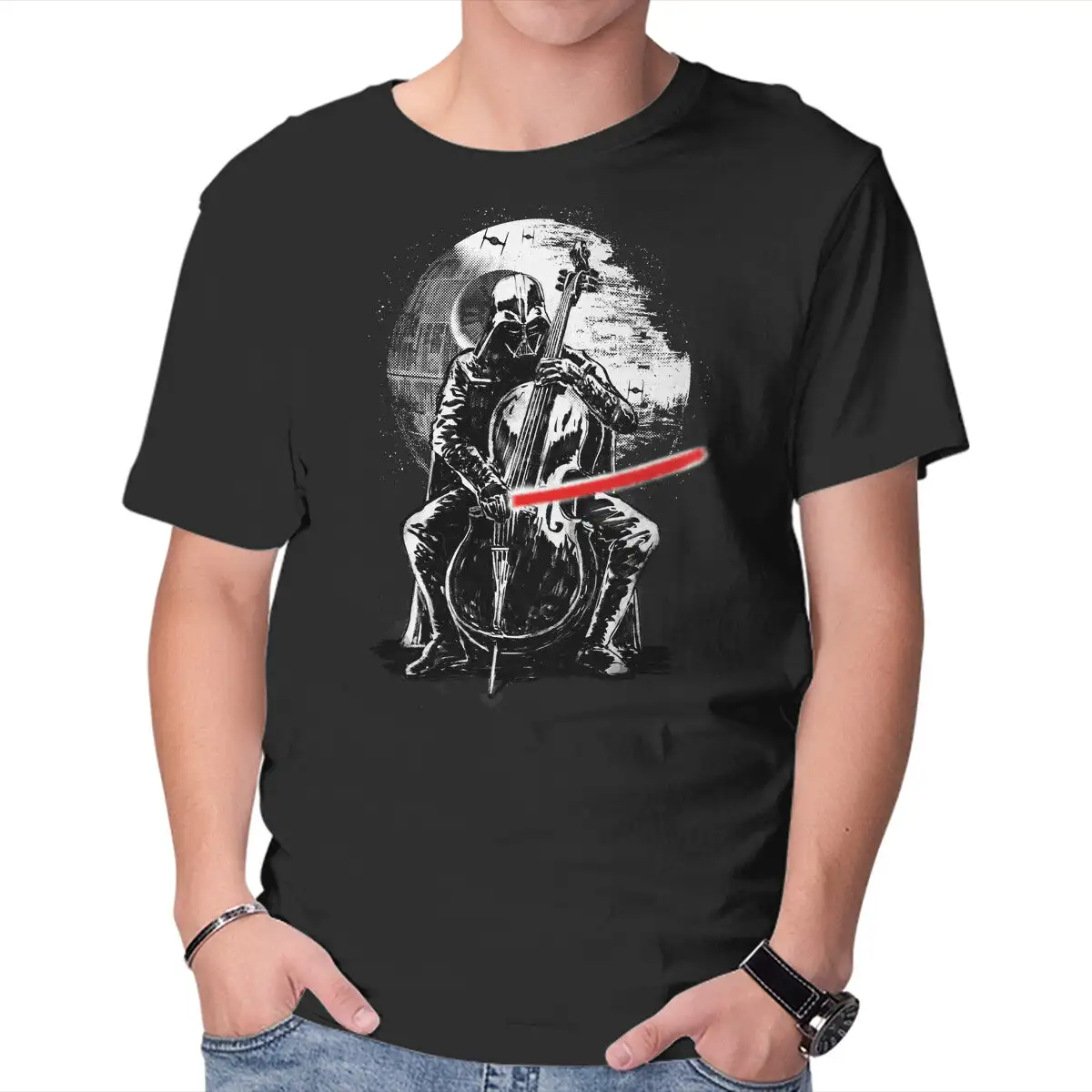 Dark Symphony Anime Graphic T-shirts For Men Clothing Women Short Sleeve Tees Vintage High Quality 100%Cotton