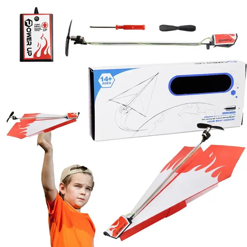 Paper Airplane Motor Paper Airplane Kit Motor Controlled Electric Paper Plane Motor Easy To Fly With Propeller & Screwdriver