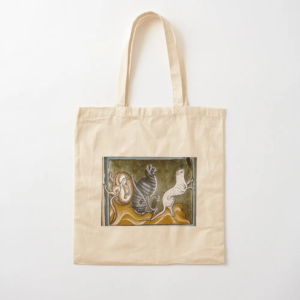 

Medieval Cats Tote Bag Cloth bag personalized tote Shopper Canvas Tote Bag