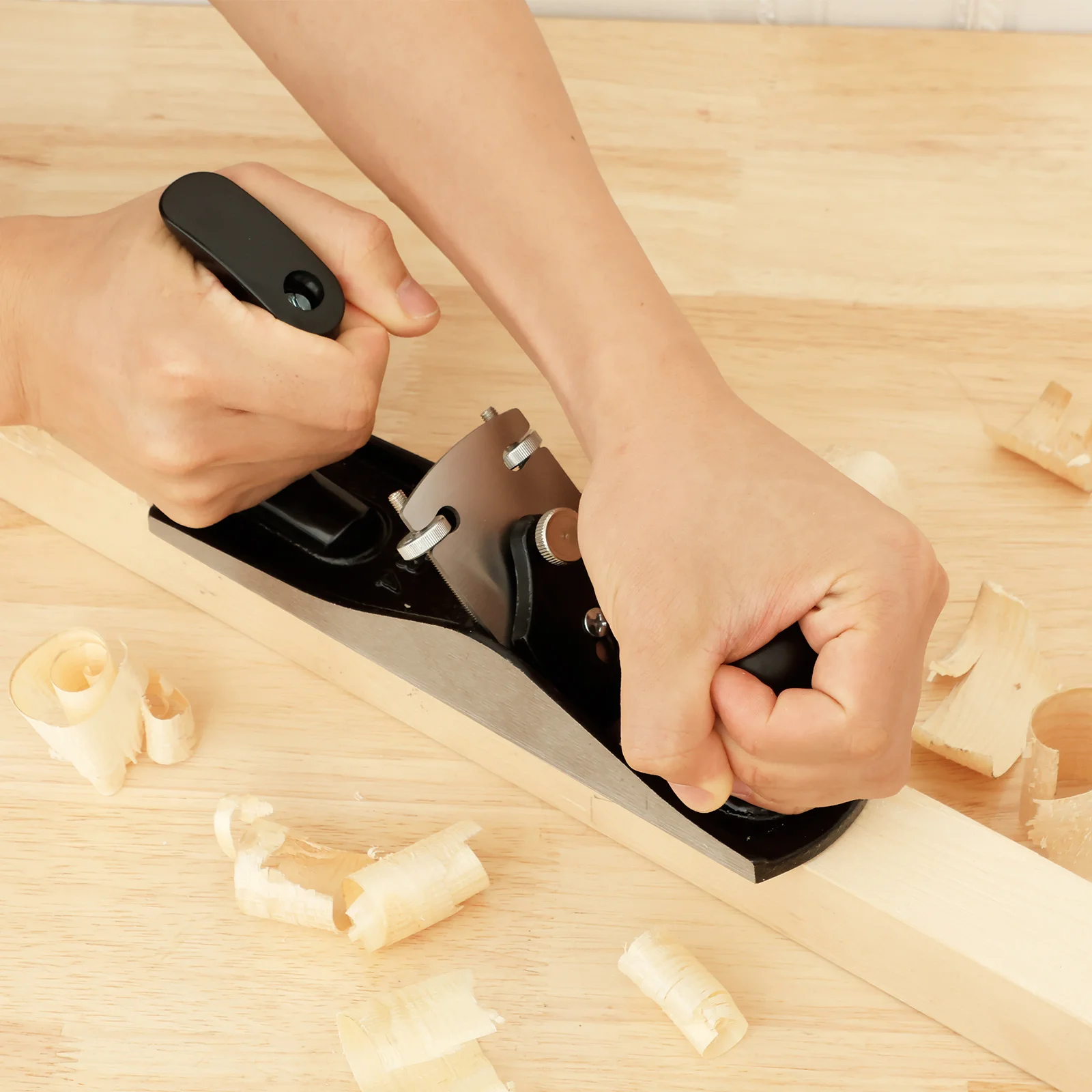 

Carbon Steel Wood Planer Accurate Adjustment Hand Planer Precision Edging Mini Trimming Plane Labor Saving for Smoothing