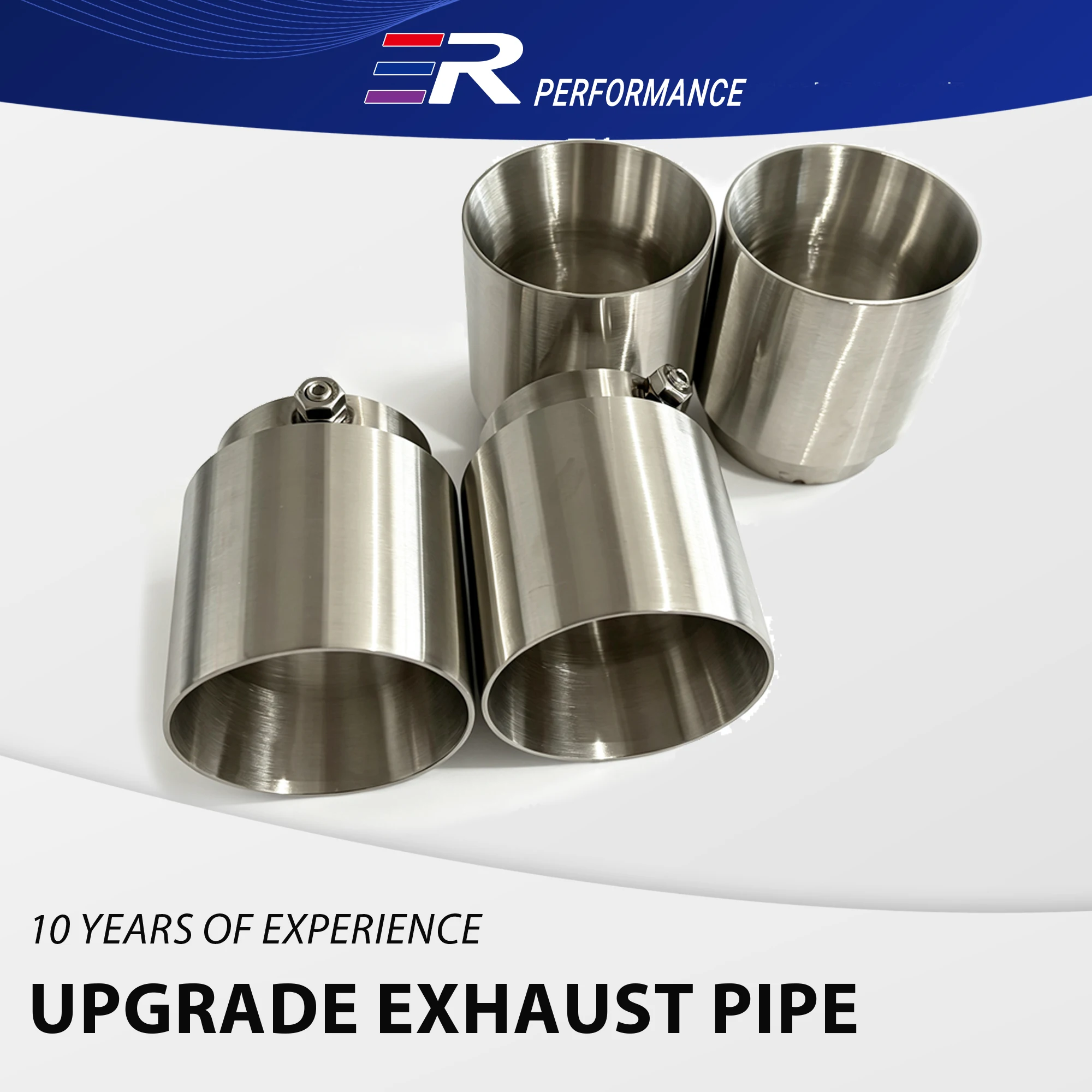 4 Pieces Stainless Steel Exhaust Tip 89mm Out Modified Car Accessories Muffler Pipe For BMW F80 M3 F82 F83 M4