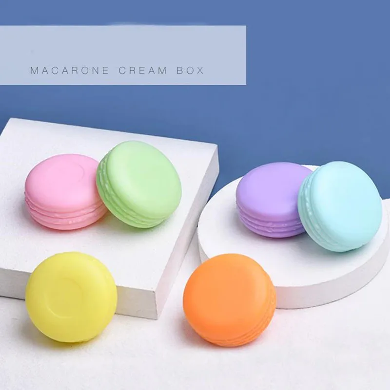 10pcs 10g Candy Macaron Lip Balm Container Cosmetics Cream jar Makeup Container Lotion Refillable Bottle Cream Lotion jar