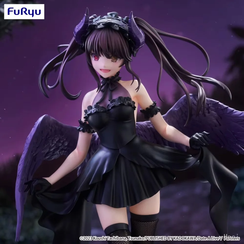 In Stock FuRyu Original Genuine Anime Date A Live V BiCute Dark Figure Tokisaki Kurumi 23cm Collections Model Toy Figures Gift
